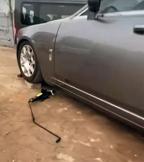 Rolls Royce Ghost Gets Repaired At Local Mechanic Shop