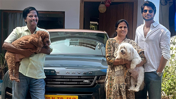 Sundeep kishan gifted range rover luxury car to his mom Sundeep kishan gifted range rover luxury car to his mom