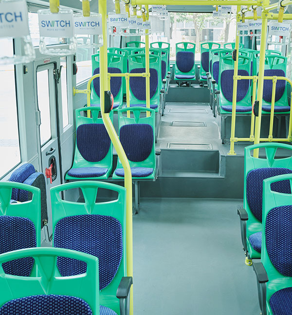 Double-decker electric bus