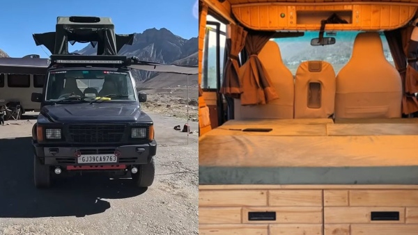 Tata sumo transformed into caravan
