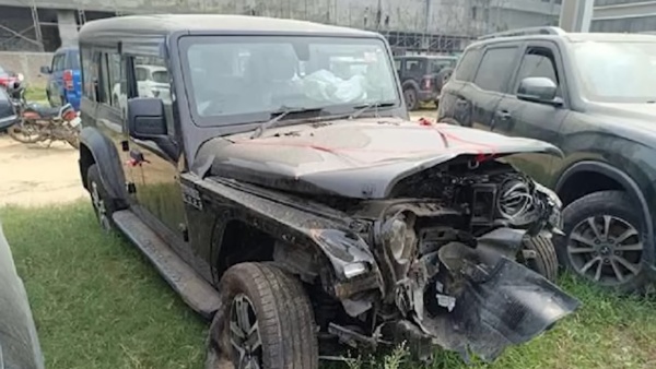 Mahindra thar roxx major crash