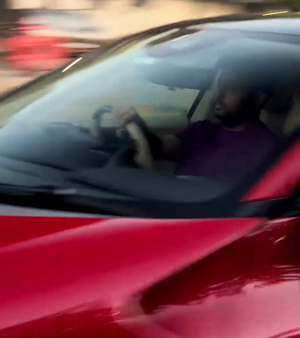 akash ambani with his ferrari