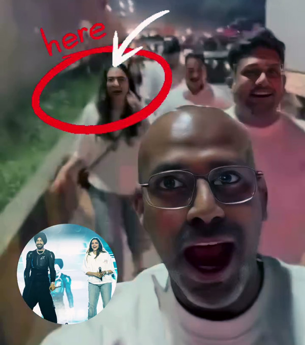 Deepika Padukone Walks With The Crowd Due To Bangalore Traffic Jam