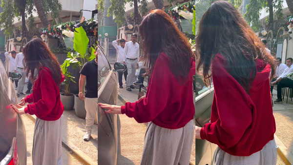 Disha Patani Struggles To Open The BMW 7 Series Car Door