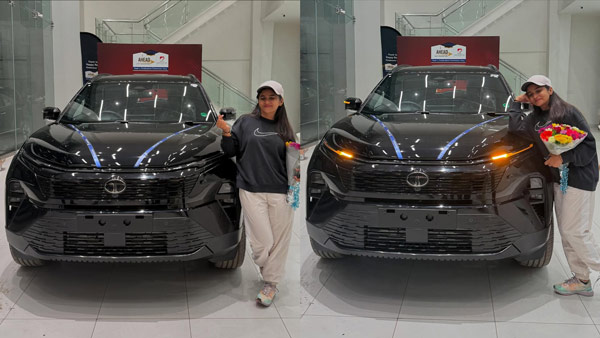 kannada actress buys tata harrier kannada actress buys tata harrier