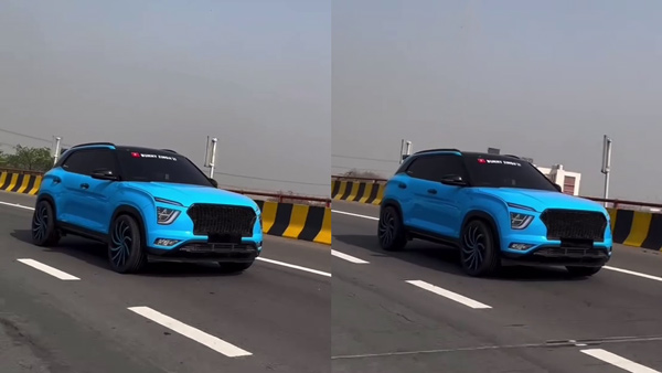 hyundai creta in blue colour