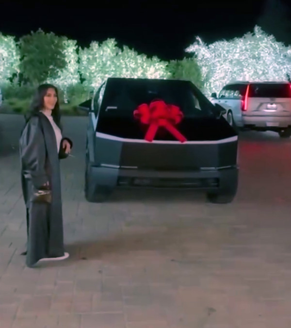 kim kardashian gifts tesla cybertruck