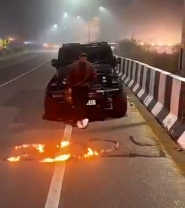 mahindra thar owner arrested mahindra thar owner arrested