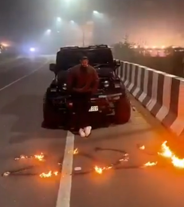 mahindra thar owner arrested mahindra thar owner arrested