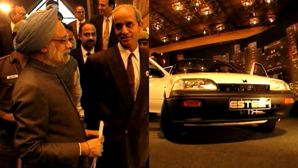 manmohan singh at auto expo
