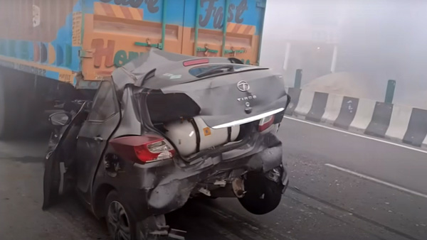 Tata tiago cng crash Tata tiago cng crash