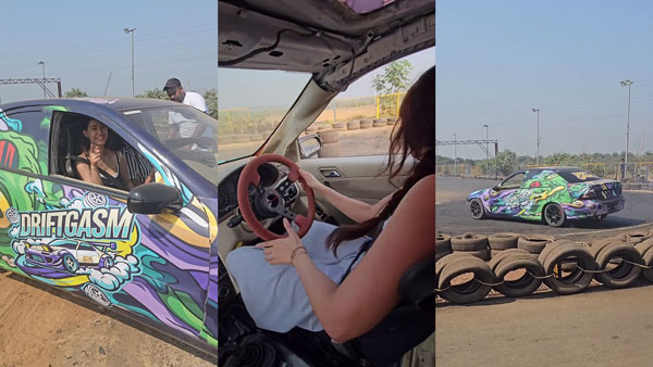 Disha Patani Car Stunt