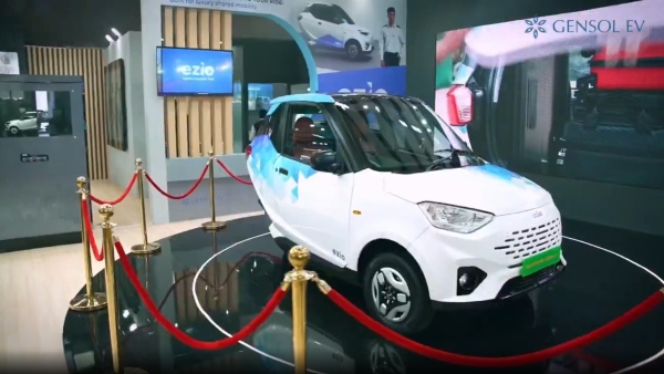 Gensol ev ezio e-three-wheeler at bmge 2025