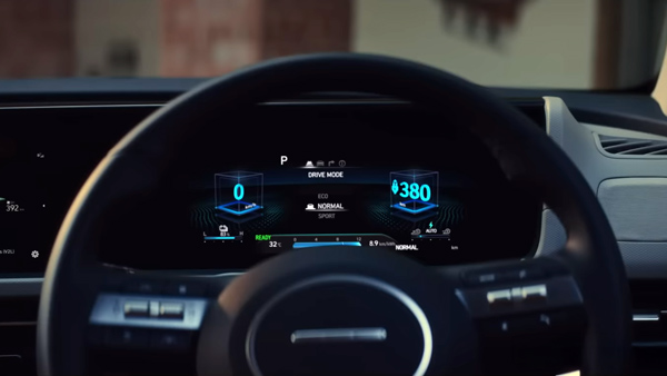 Hyundai creta ev instrument cluster