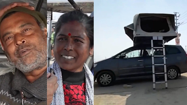 Karnataka couple converts car into home