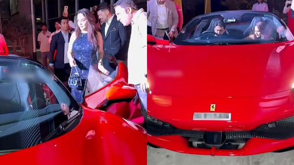 Madhuri Dixit Spotted In Ferrari 296 GTS