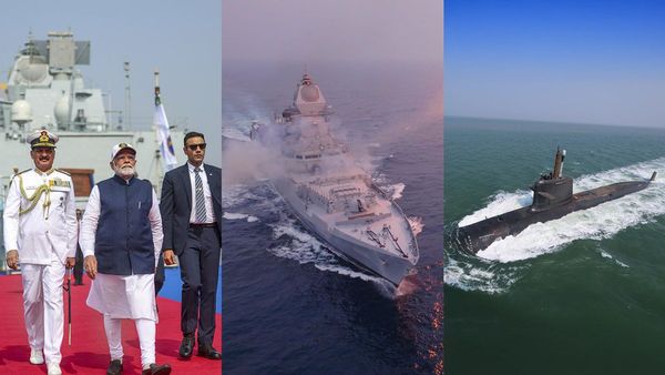 PM Modi Naval Warships