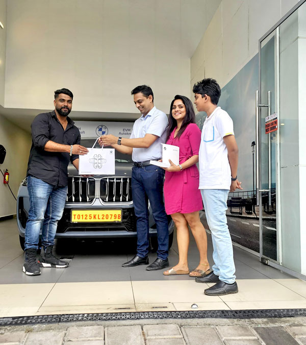 rj renu buys bmw x1