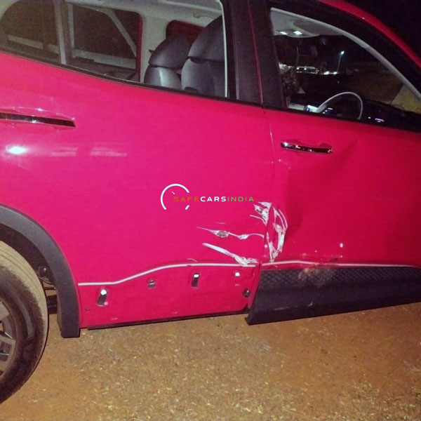 skoda kylaq meets first accident