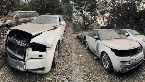 Luxury cars abandoned in pune