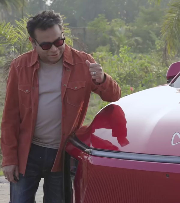 ar rahman booked mahindra xev9e