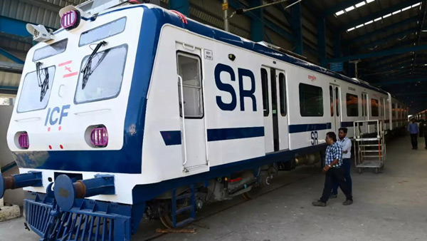 First ac emu train unveiled in south india