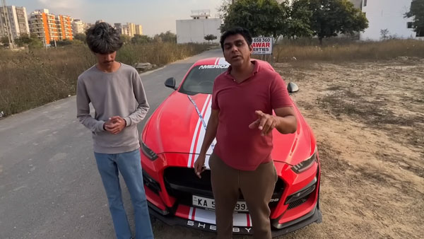 ford mustang sports car gifted