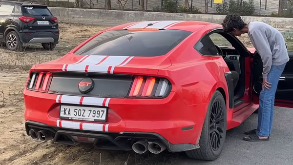 ford mustang sports car gifted