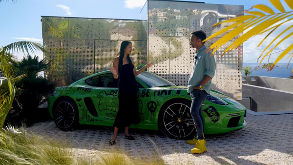 indian millionaire s porsche cayman scribbled