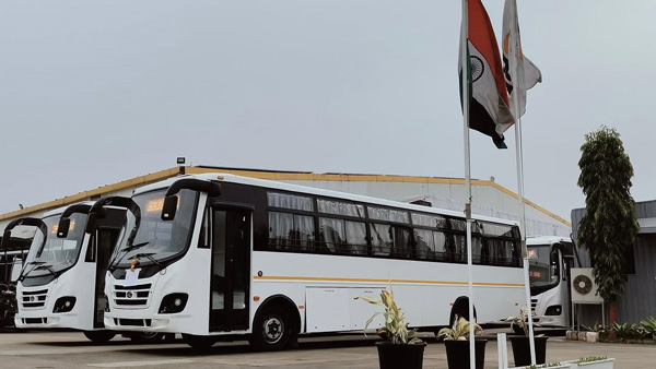 Jcbl delivers 106 custom buses to mahindra