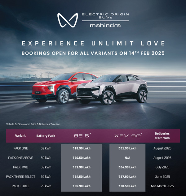mahindra be6 and xev 9e