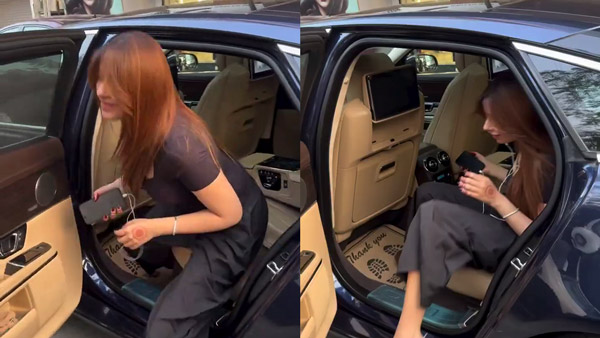 Mahira Sharma Spotted In Jaguar XJ L