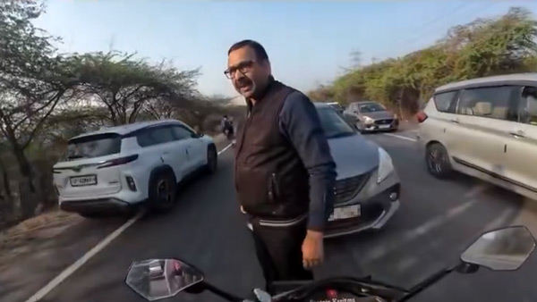 Maruti Suzuki Baleno Driver-Bike Rider Road Rage