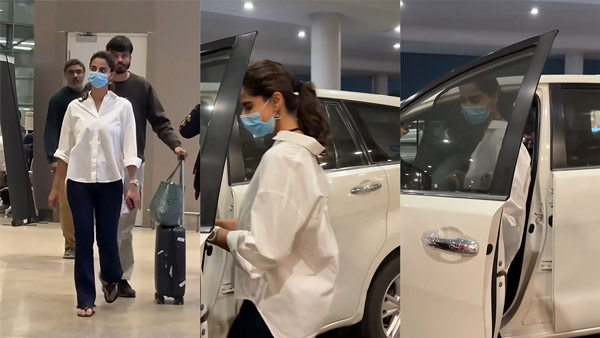 Meenaakshi Chaudhary Spotted In Toyota Innova Crysta