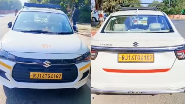 Maruti dzire hits taxi stand