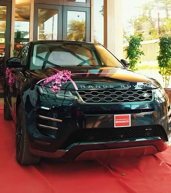 samarth jurel buys range rover