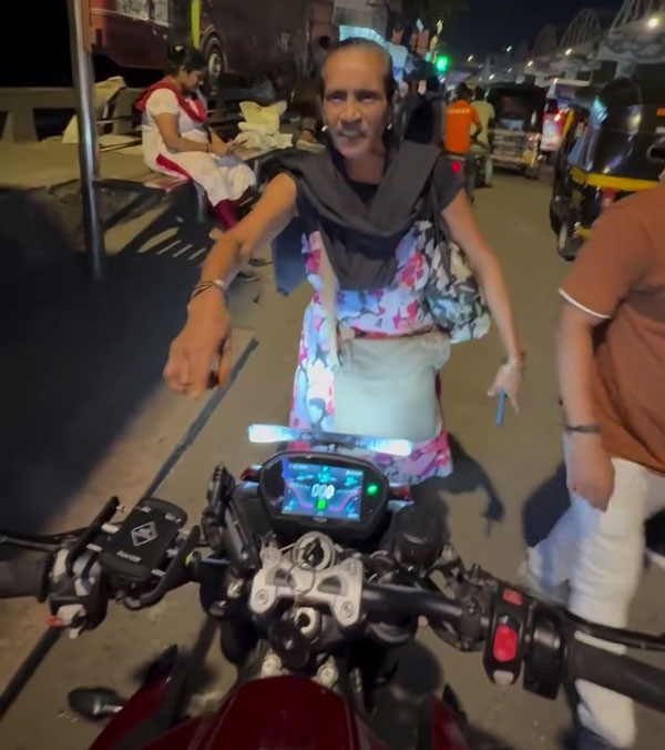 triumph superbike rider interrupted