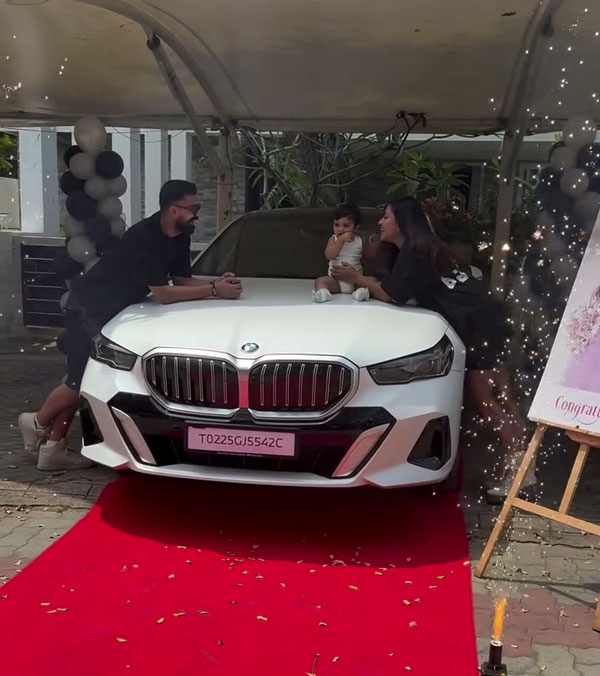 Amala paul got gift bmw 5 series luxury car