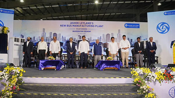 Ashok leyland opens new bus plant in andhra pradesh
