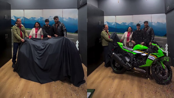 Dad gifts kawasaki ninja zx6r bike to 19 yr old boy
