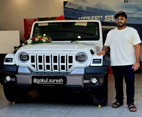gokul suresh buys mahindra thar