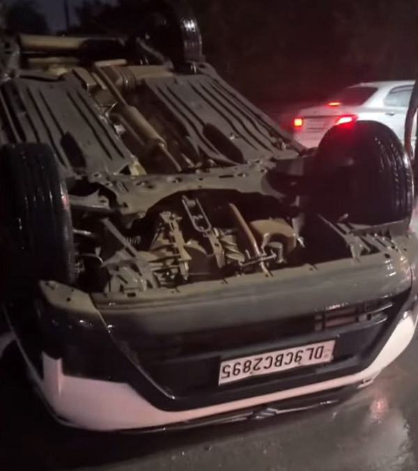 maruri brezza cng car accident