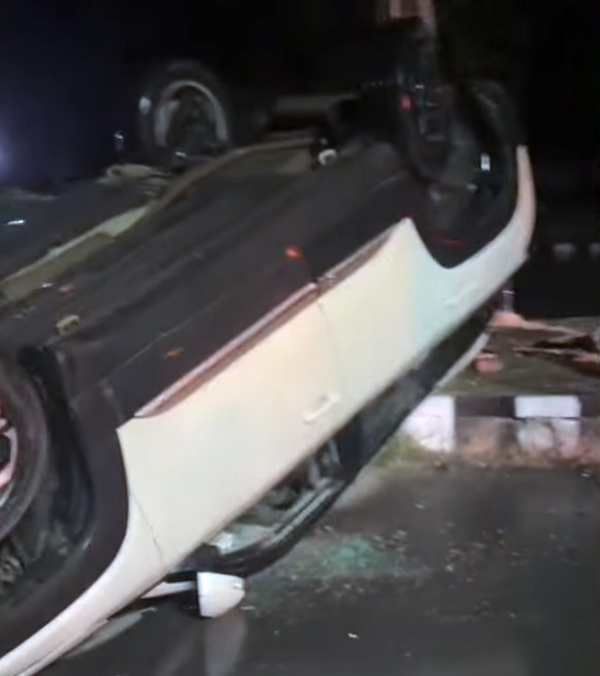 maruri brezza cng car accident