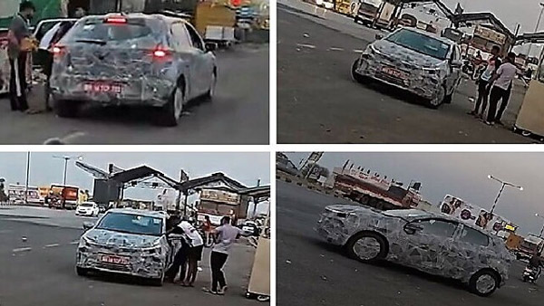 tata altroz facelift car spotted