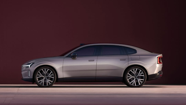 Volvo first electric sedan es90 side look