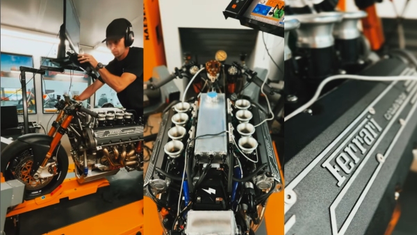 Maxwell hazan s unique ferrari motorcycle creation