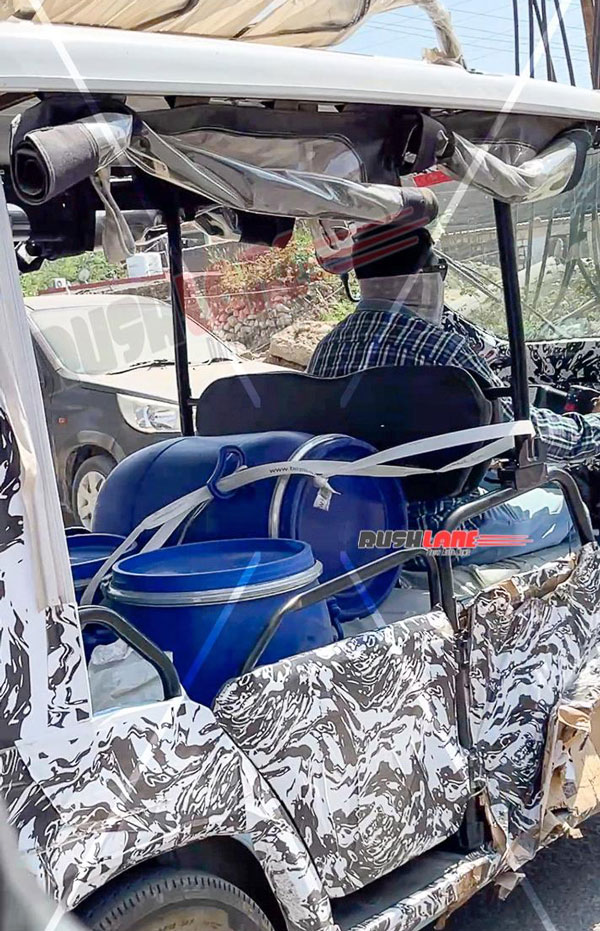 Affordable electric rickshaw interior