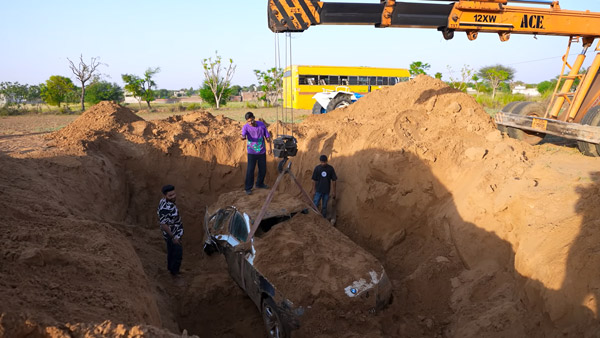 Car in underground Car in underground