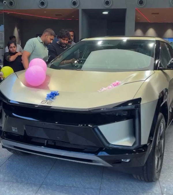 Gifted mahindra be 6 electric suv car pic