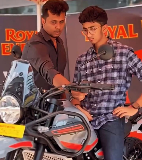 jayasuriya s son buys himalayan 450